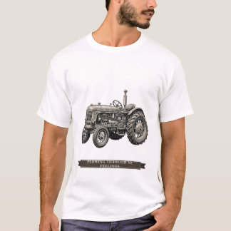 Funny Tractor "Ploughing Through My Feelings" T-Shirt