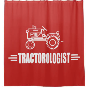 Funny Tractor Shower Curtain