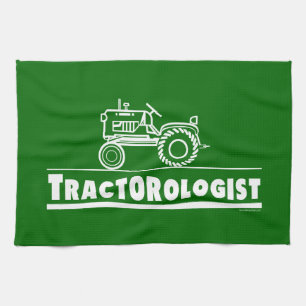 Funny Tractor Tea Towel