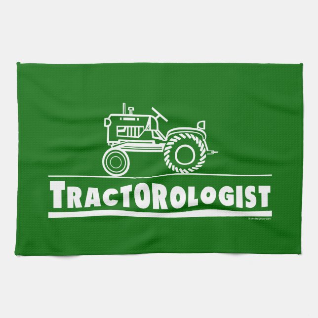 Funny Tractor Tea Towel (Horizontal)