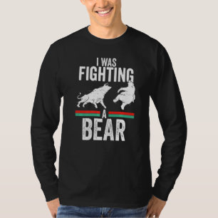 Funny Trader Bull Bullish Crypto I Was Fighting A T-Shirt