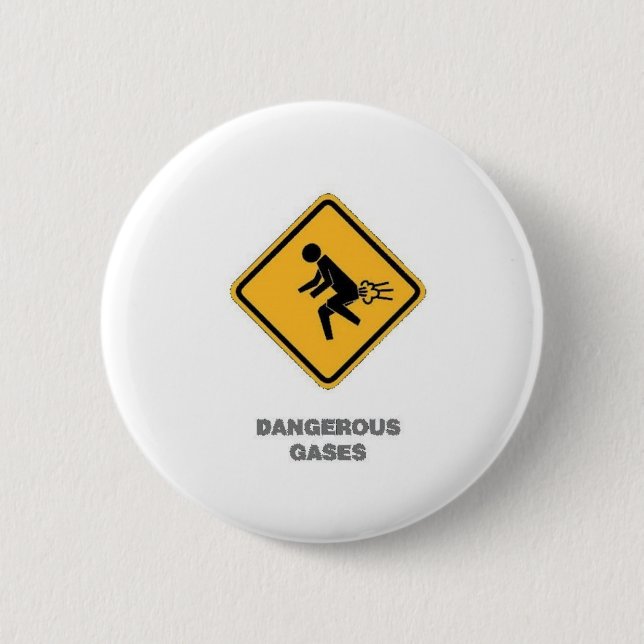 funny traffic sign 6 cm round badge (Front)