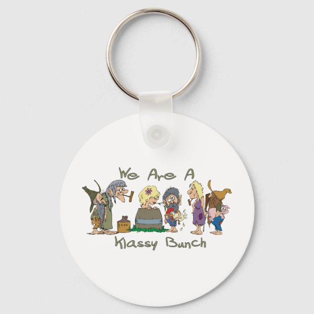 Funny Trailer Park Shirt Key Ring (Front)