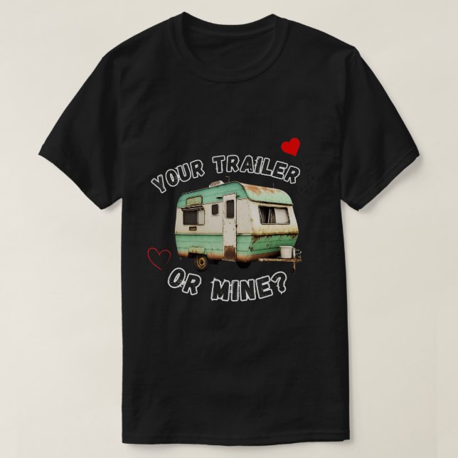 Funny Trailer Trash Costume T-Shirt (Design Front)