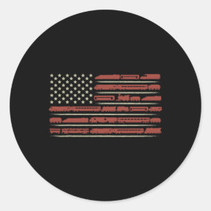 Funny Train Collector Gift Adults Conductor Model  Classic Round Sticker