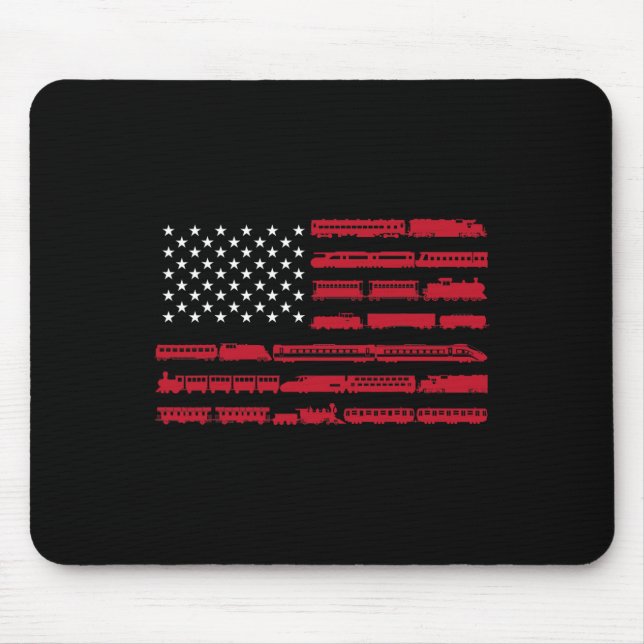 Funny Train Collector Gift Adults Conductor Model  Mouse Pad (Front)