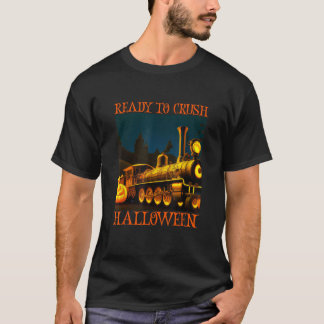 Funny Train Wagon Railroad Halloween Costume Boys T-Shirt