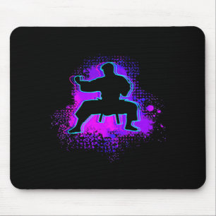 Funny Training Fighter Graphic Martial Arts Men Mouse Pad