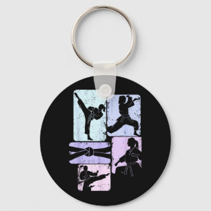 Funny Training Graphic Taekwondo Martial Arts Key Ring