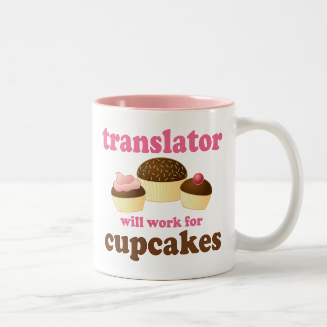 Funny Translator Two-Tone Coffee Mug (Right)