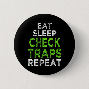 Funny Trapping Furbearer Hunting  6 Cm Round Badge