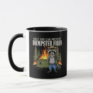 Funny Trash Panda Forest Ranger Sarcastic Humour Mug