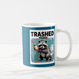 Funny Trashed Panda Raccoon Gets Drunk Coffee Mug