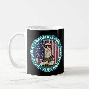 Funny Trauma Llama Prevention Unit Medical  Tri-Bl Coffee Mug
