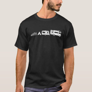 Funny Travel Camping Evolution Pride Humour Tent R T-Shirt