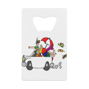funny travel cartoon car vacation