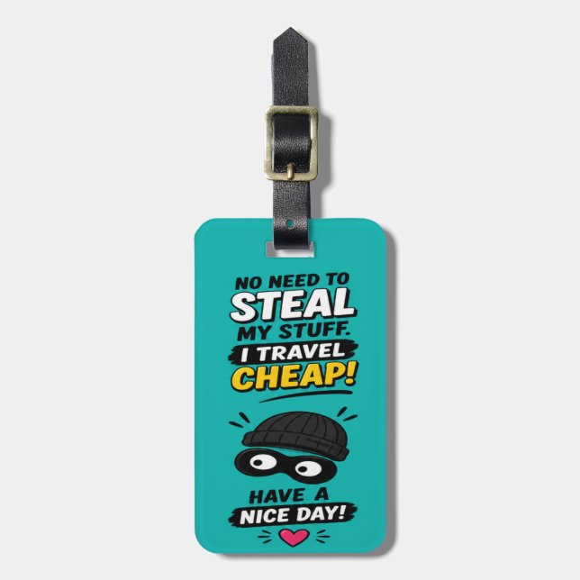 Funny Travel Cheap Luggage Tag (Front Vertical)