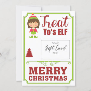 Funny Treat Yo'sELF Christmas Gift Voucher Holder