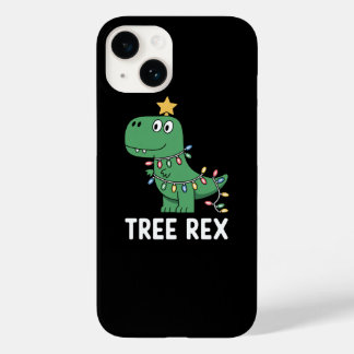 Funny Tree Rex Christmas Dinosaur Holiday Pun Case-Mate iPhone 14 Case