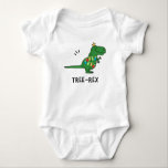 Funny Tree-Rex Christmas  T-Shirt Baby Bodysuit<br><div class="desc">Funny Christmas “Tree-Rex” dinosaur themed design. Click “customise further” if you want to add text or a name.</div>