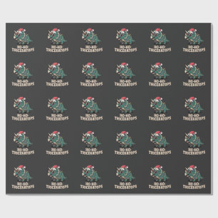 Funny Tree Rex Dinosaur Holiday Humour Wrapping Paper