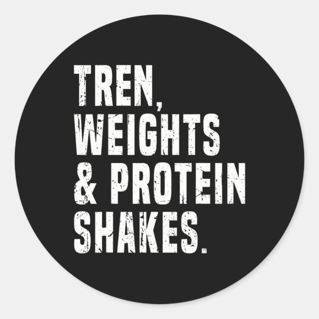 Funny Trenbolone  Classic Round Sticker (Front)