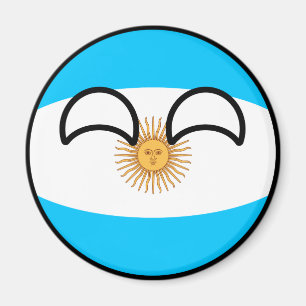 Funny Trending Geeky Argentina Countryball Magnet