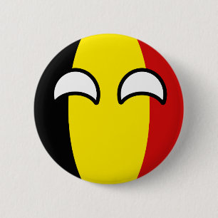 Funny Trending Geeky Belgium Countryball 6 Cm Round Badge