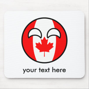 Funny Trending Geeky Canada Countryball Mouse Pad