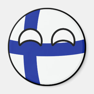 Funny Trending Geeky Finland Countryball Magnet