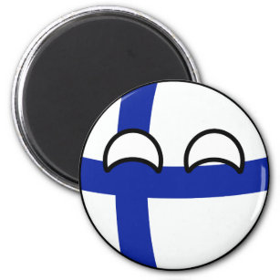 Funny Trending Geeky Finland Countryball Magnet