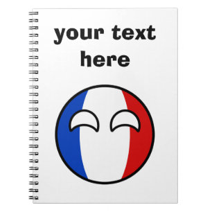Funny Trending Geeky France Countryball Notebook