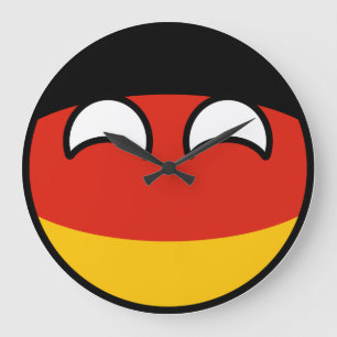 Funny Trending Geeky Germany Countryball Large Clock