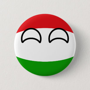 Funny Trending Geeky Hungary Countryball 6 Cm Round Badge