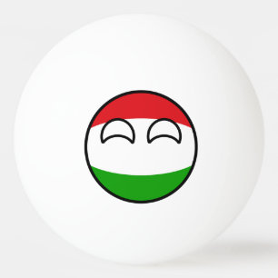 Funny Trending Geeky Hungary Countryball Ping Pong Ball