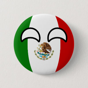 Funny Trending Geeky Mexico Countryball 6 Cm Round Badge