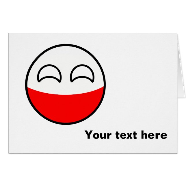 Funny Trending Geeky Poland Countryball (Front Horizontal)