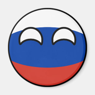 Funny Trending Geeky Russia Countryball Magnet