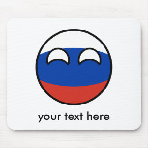 Funny Trending Geeky Russia Countryball Mouse Pad