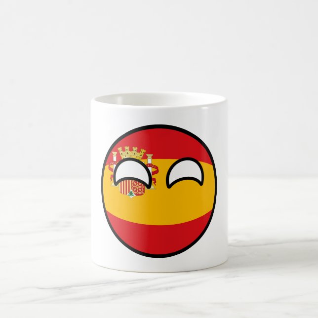 Funny Trending Geeky Spain Countryball Coffee Mug (Center)