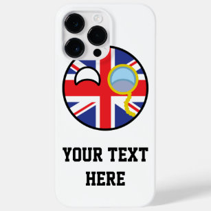 Funny Trending Geeky United Kingdom Countryball Case-Mate iPhone 14 Pro Max Case