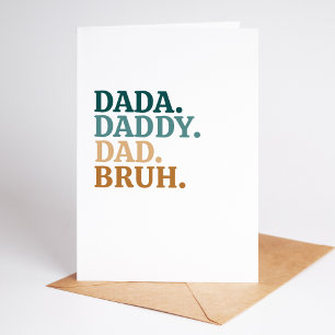 Funny & Trendy Bruh Father's Day Card