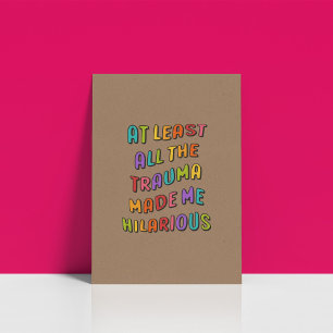 Funny Trendy Rainbow Aesthetic Poster