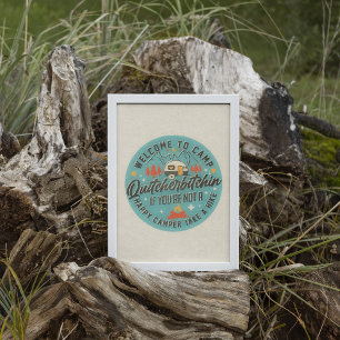Funny Trendy RV Camping Wall Art Poster