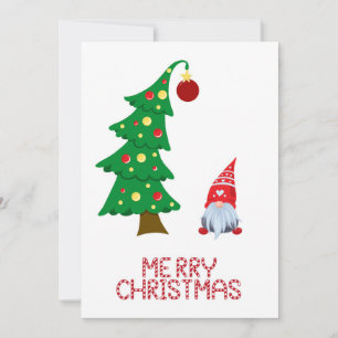 Funny Trendy Whimsical Fantasy No Photo Holiday Card