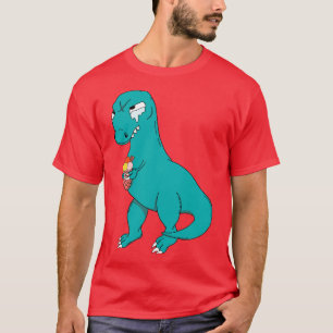 Funny TRex Dino with Ice Cream T-Shirt