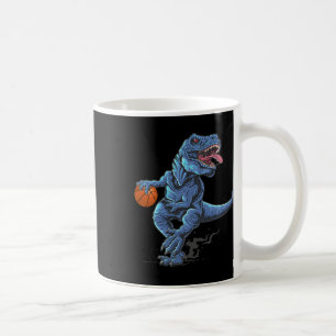 Funny Trex Dinosaur Playing Sketll Player Lover  Coffee Mug