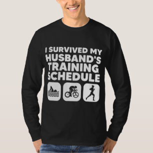 Funny Triathlon Art For Men Women Triathlete Swim T-Shirt