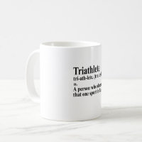 Funny Triathlon Definition - Coffee Mug