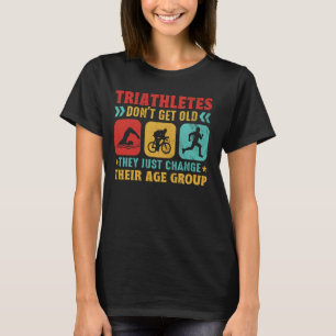 Funny Triathlon Design Men Women Triathletes Swim T-Shirt